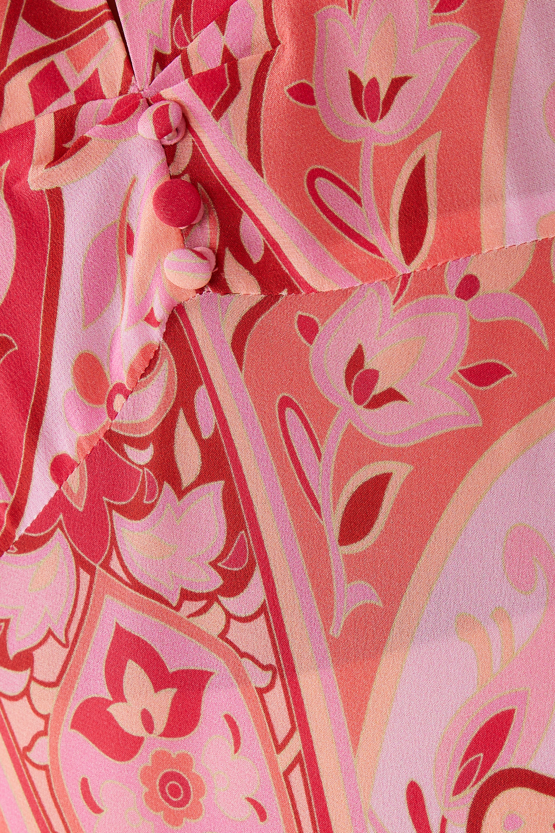 فستان ايموري حرير بطبعات