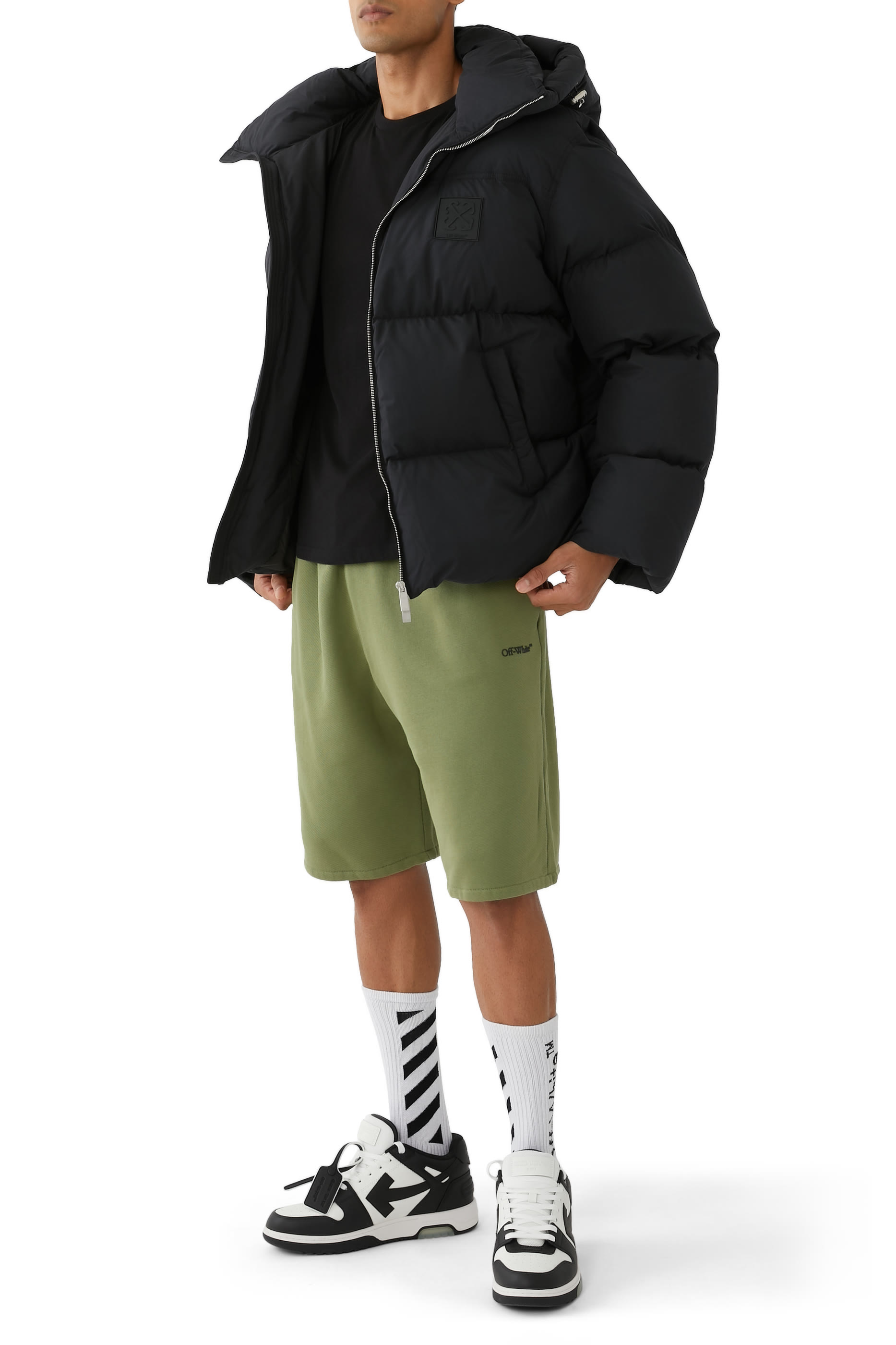 جاكيت منفوخ مبطن بالزغب أي آر آر