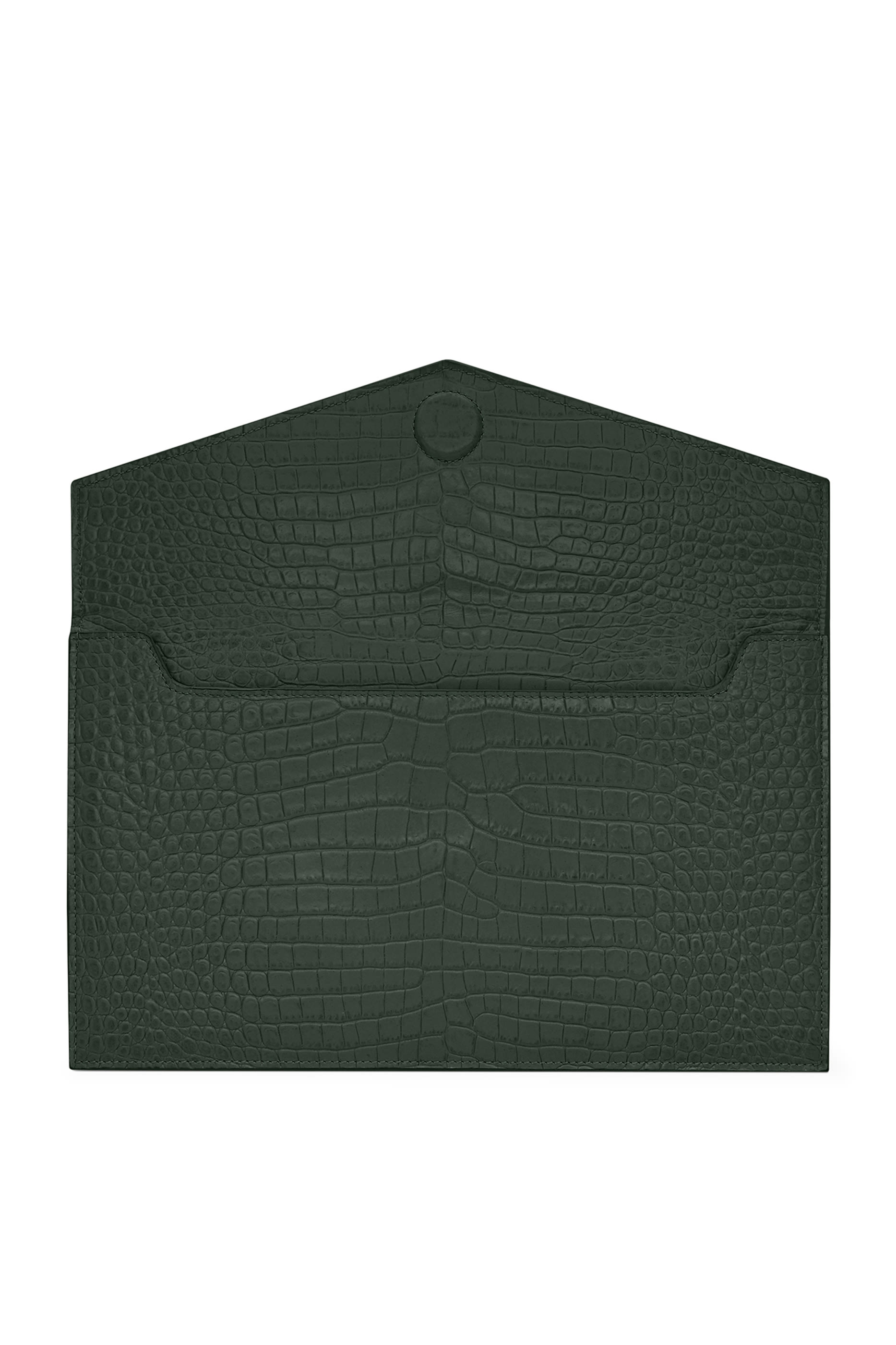 حقيبة أبتاون صغيرة جلد لامع بنقشة جلد التمساح