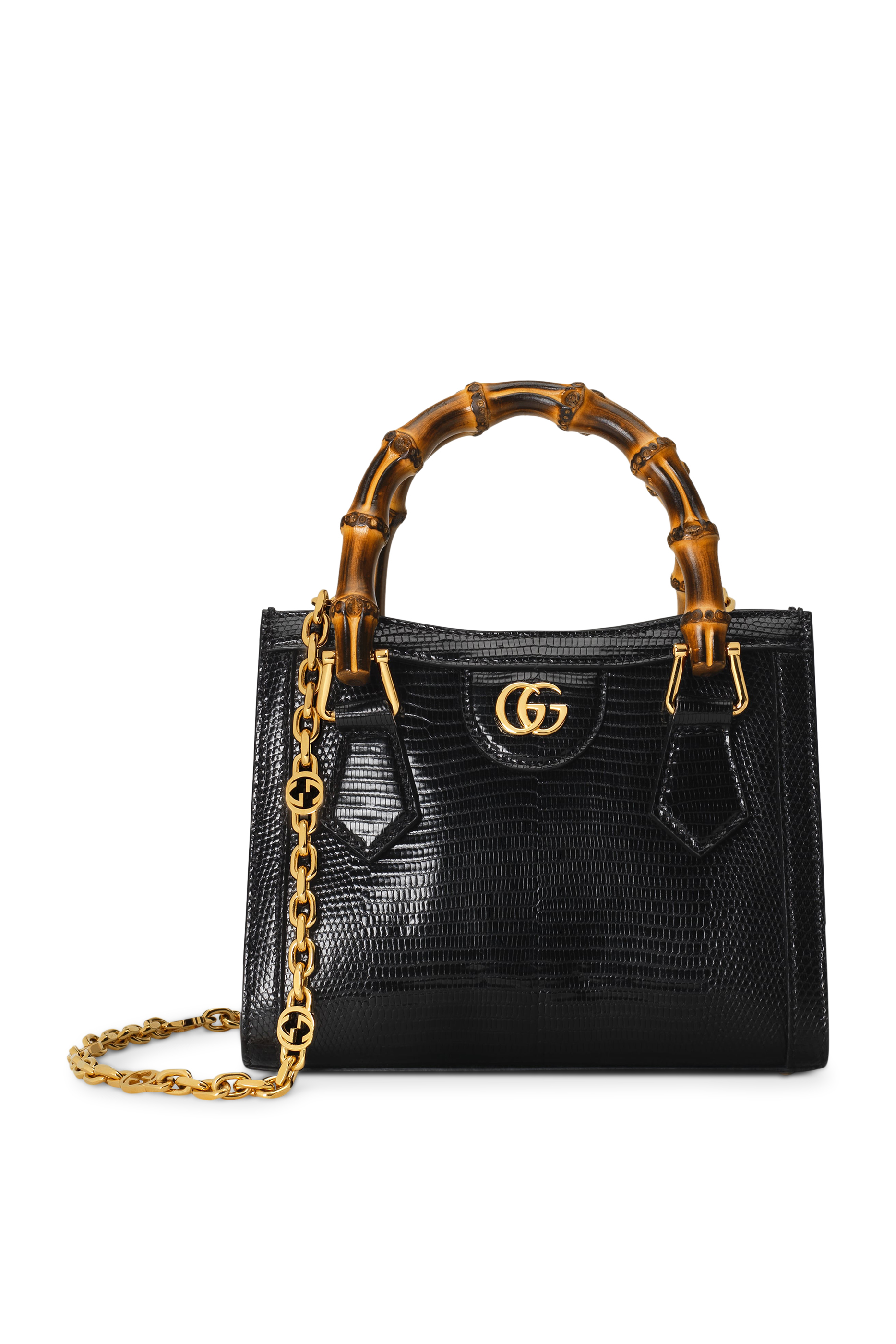 حقيبة يد ديانا صغيرة جلد سحلية