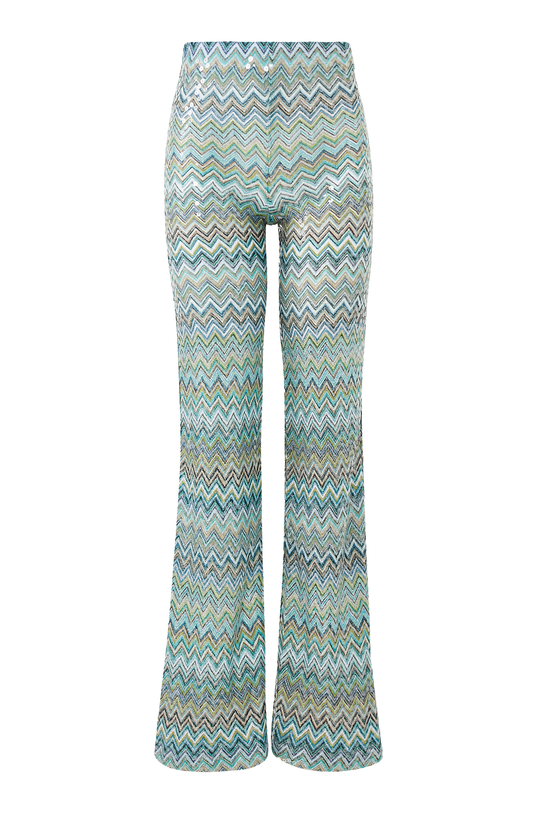 بنطال بنقشة خطوط متعرجة