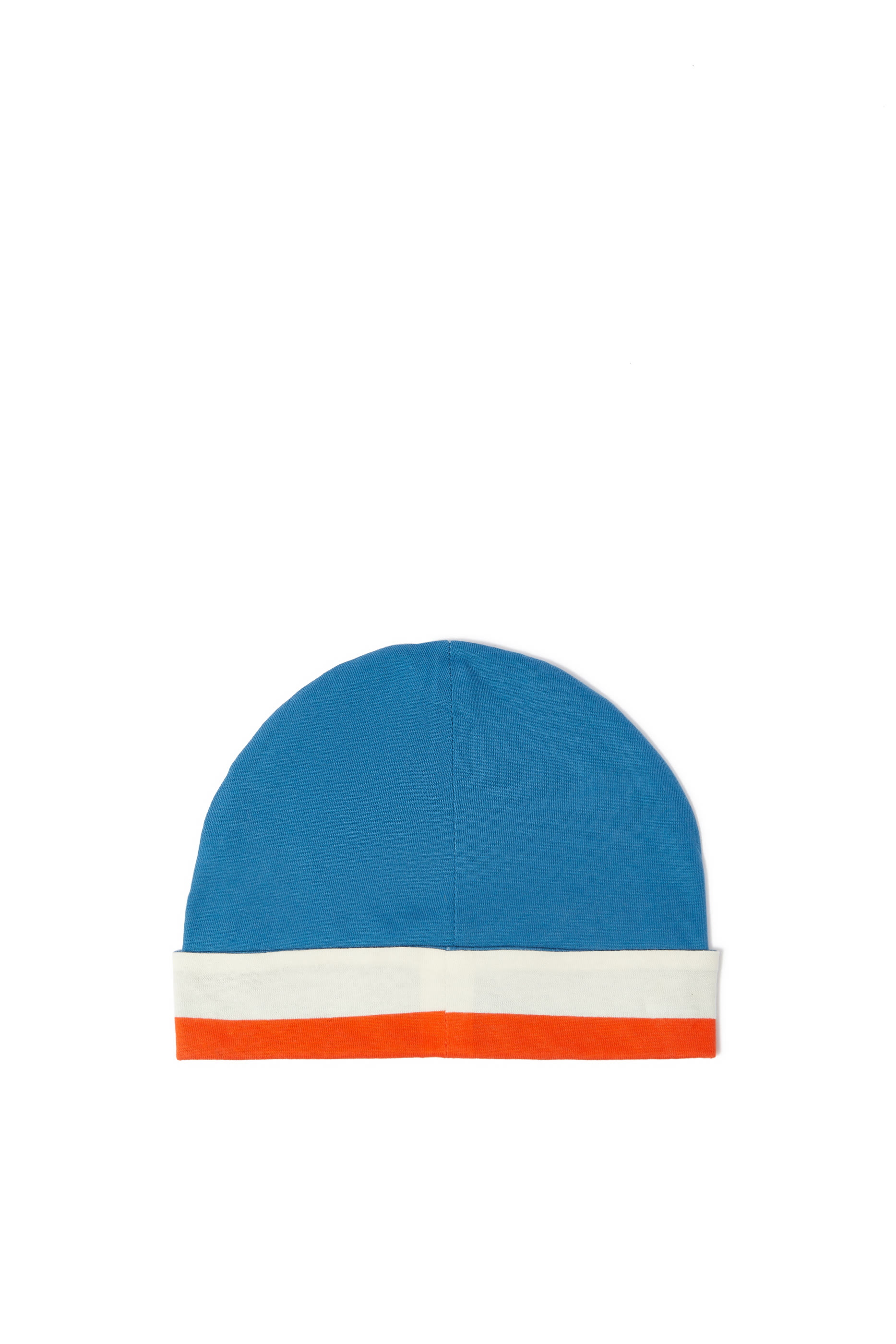 قبعة بيني للأطفال بحافة مزينة بشعار الماركة