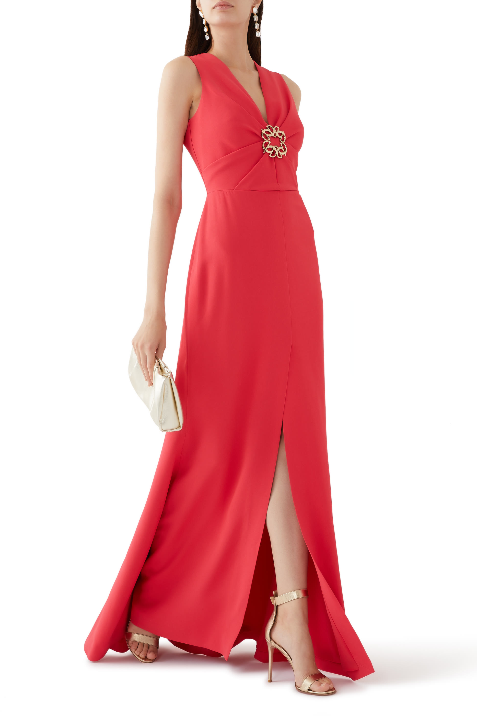 فستان سهرة كادي مزين بتصميم مزموم