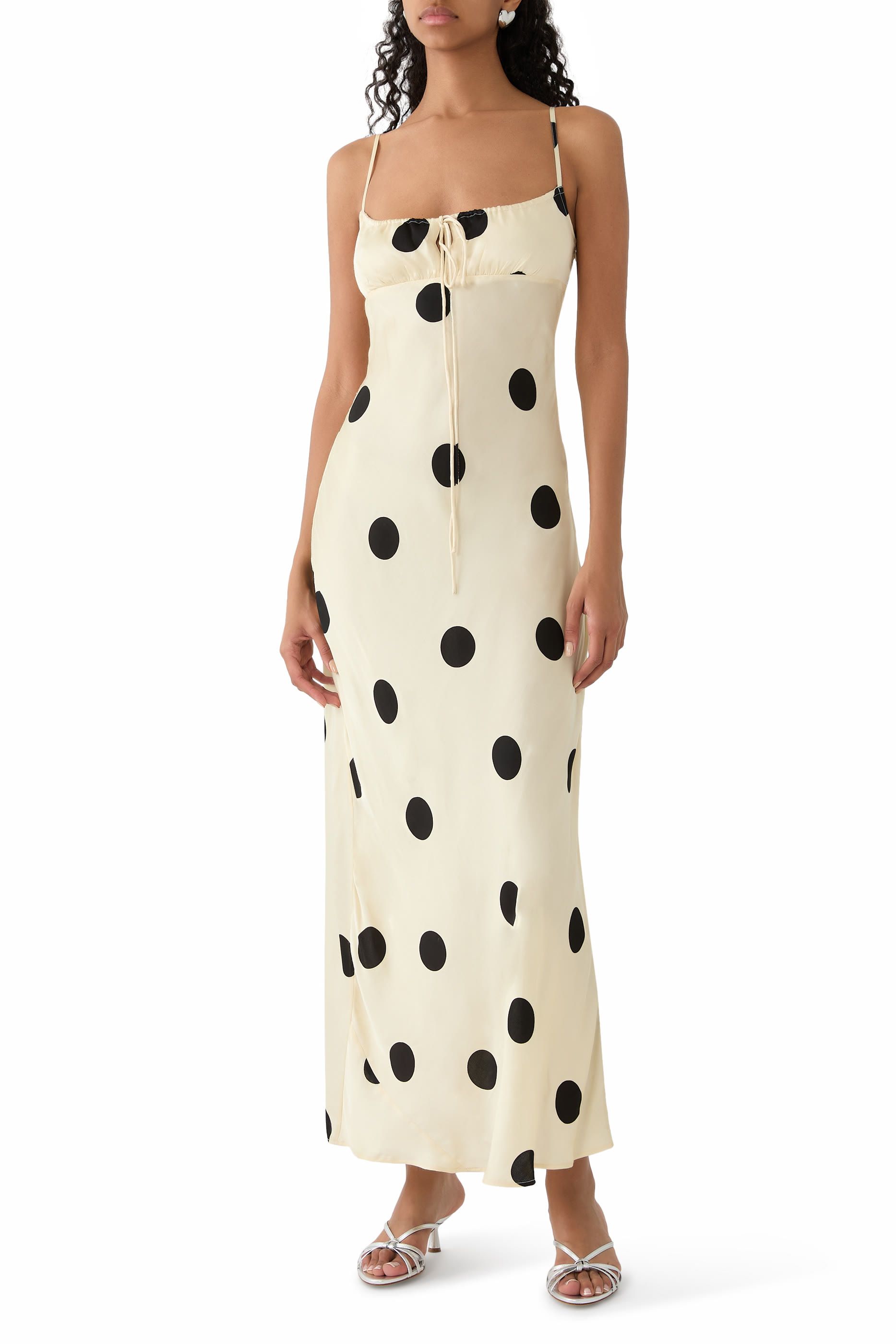 فستان طويل بنقشة فلفل حار