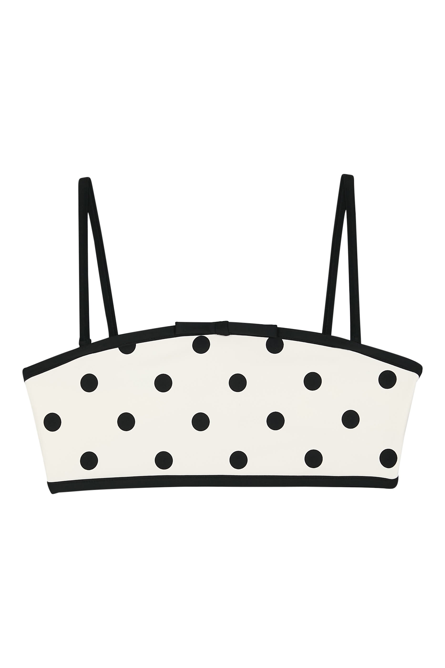 قطعة بيكيني علوية بنقشة نقاط بولكا