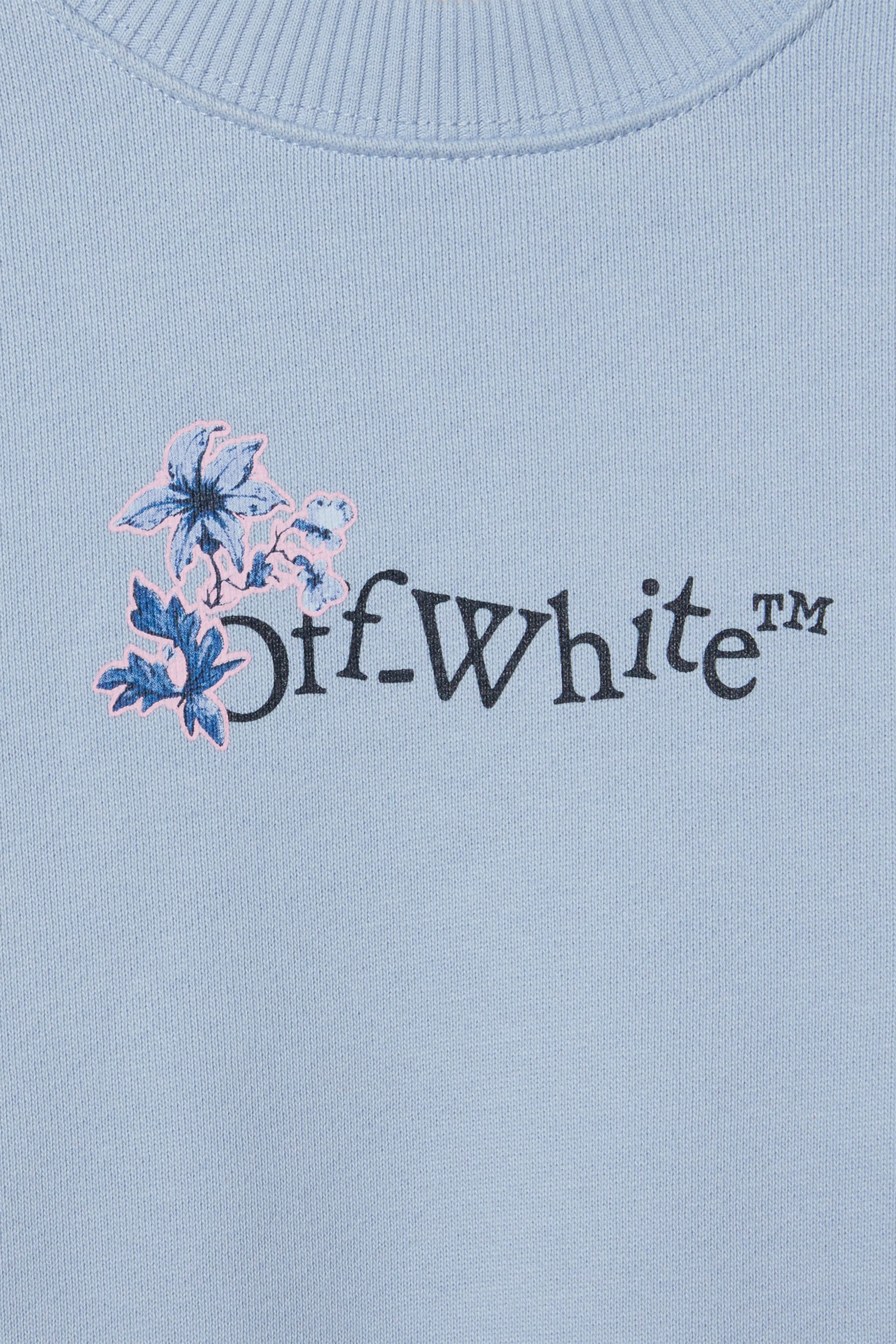 سويت شيرت بياقة ضيقة بطبعة زهور وسهام للأطفال