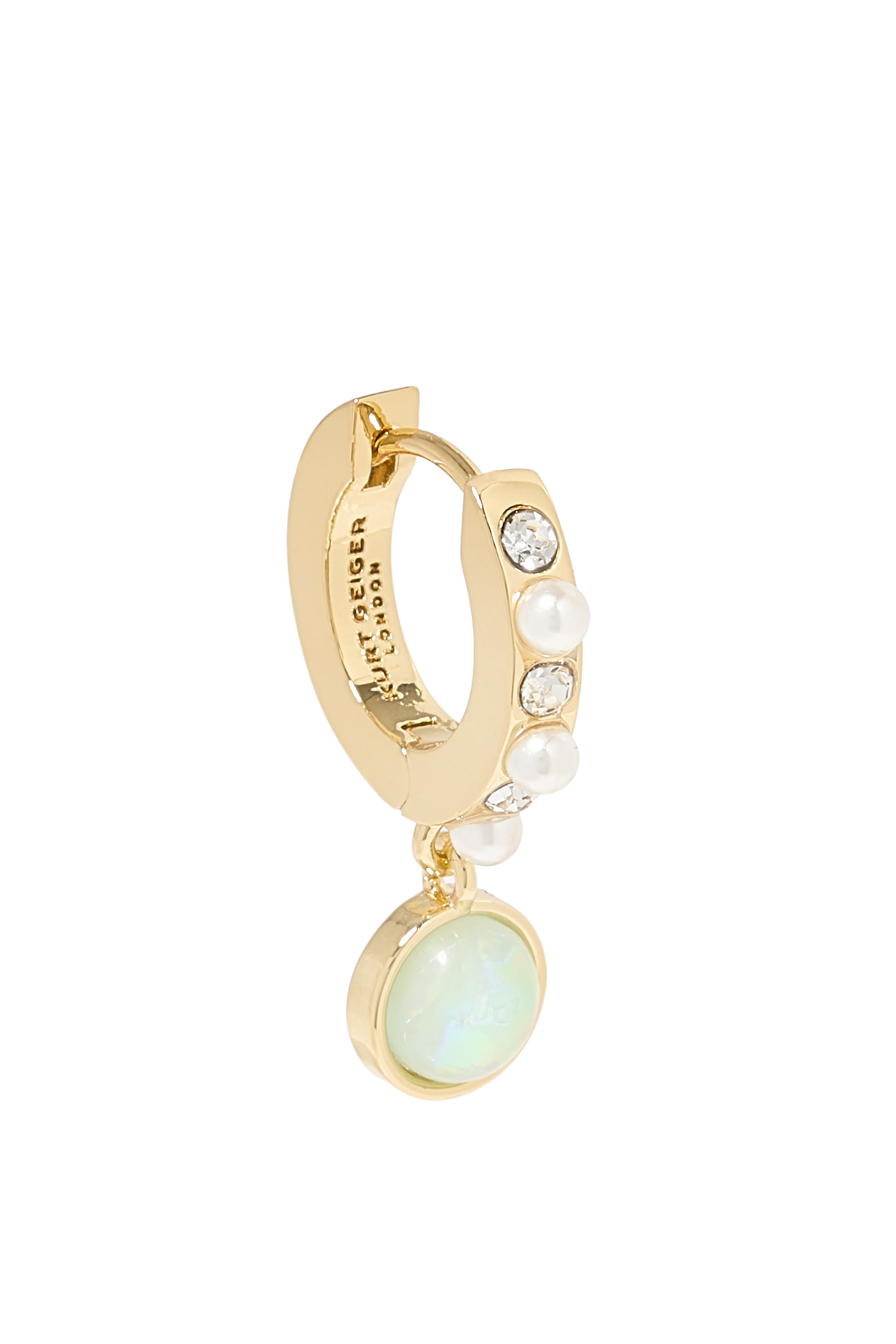 أقراط هاجي متدلية دائرية مرصعة بأحجار زركونيا مكعبة، نحاس