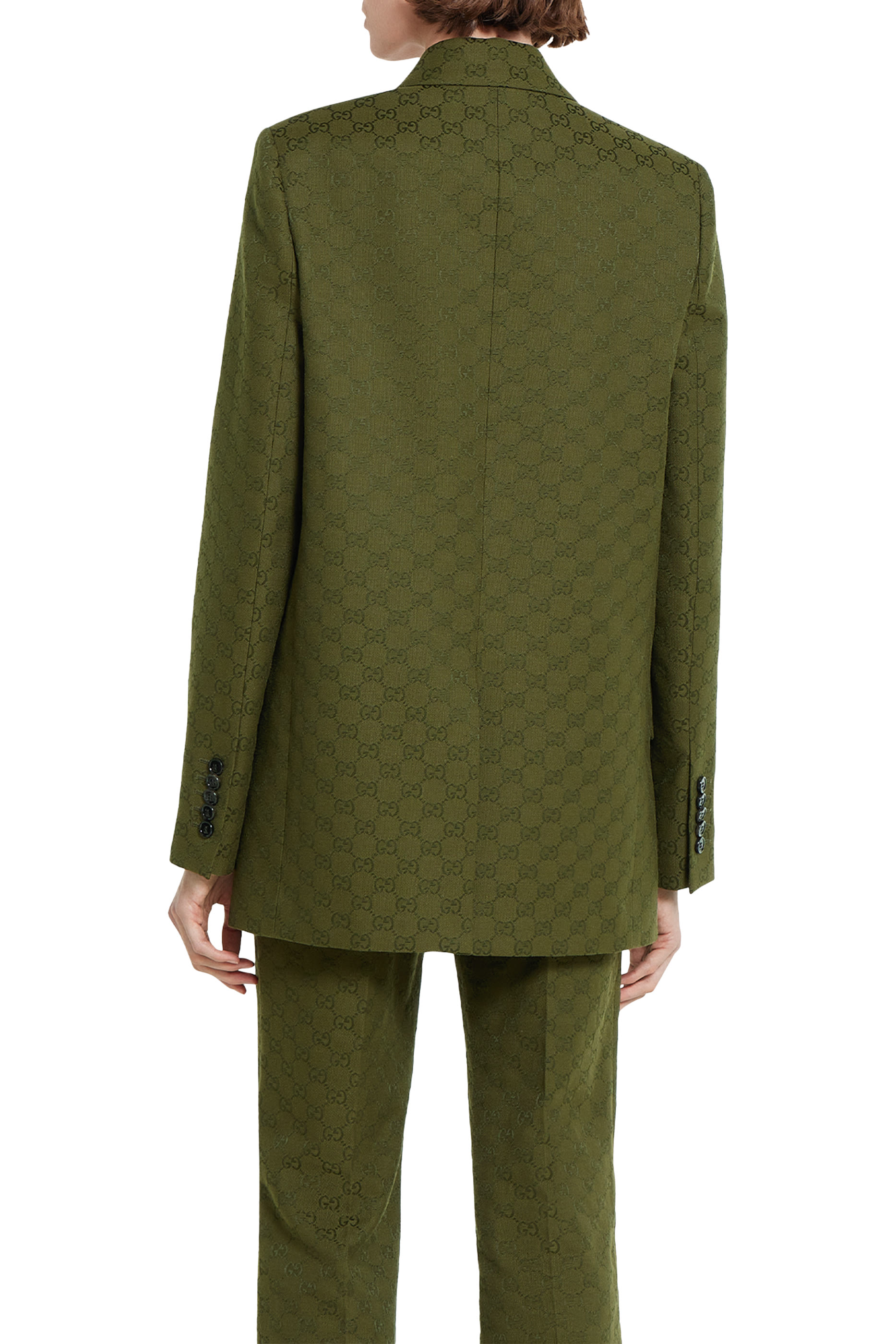 جاكيت قماش قنب بحرفي شعار الماركة