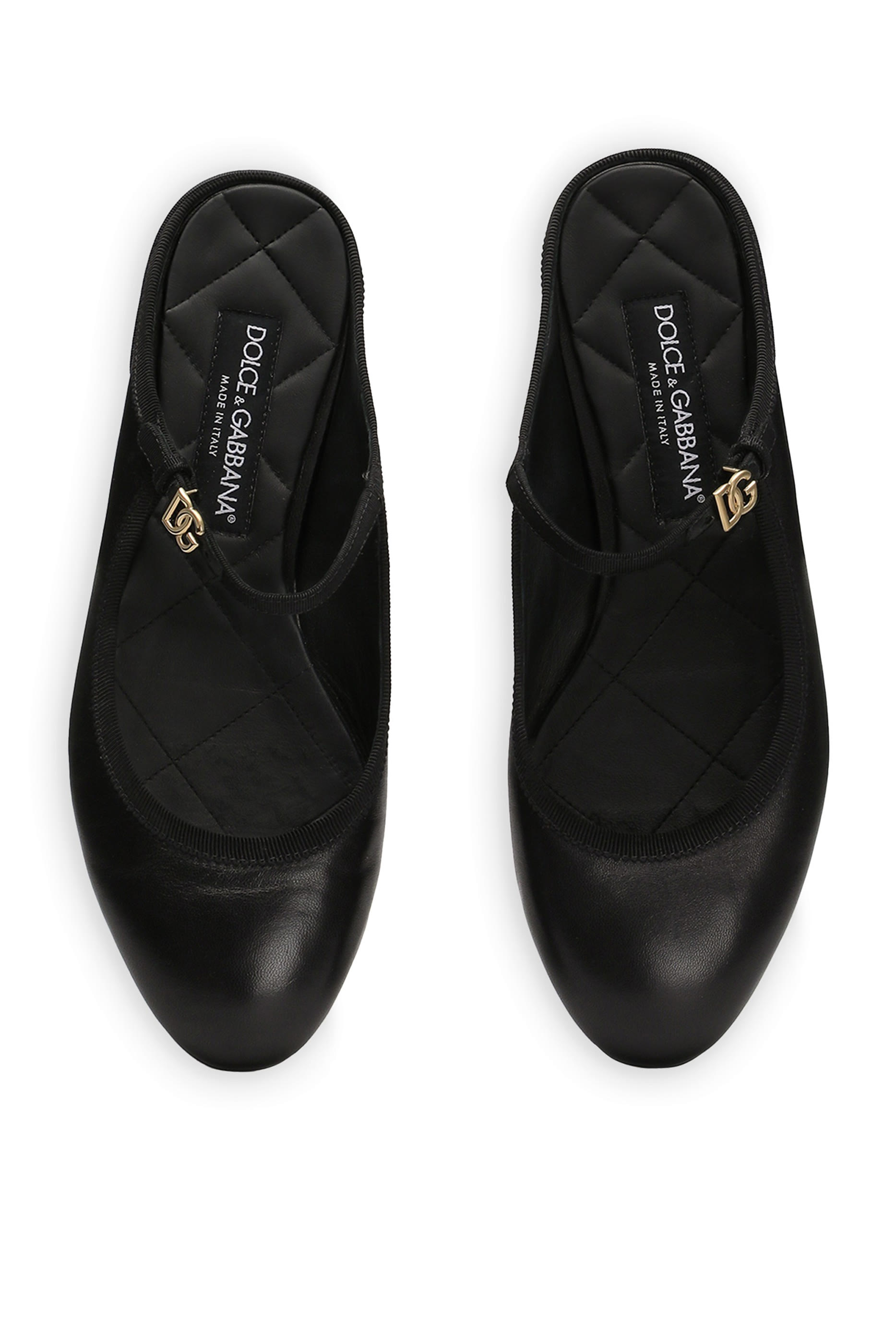 حذاء مفتوح من الخلف جلد نابا