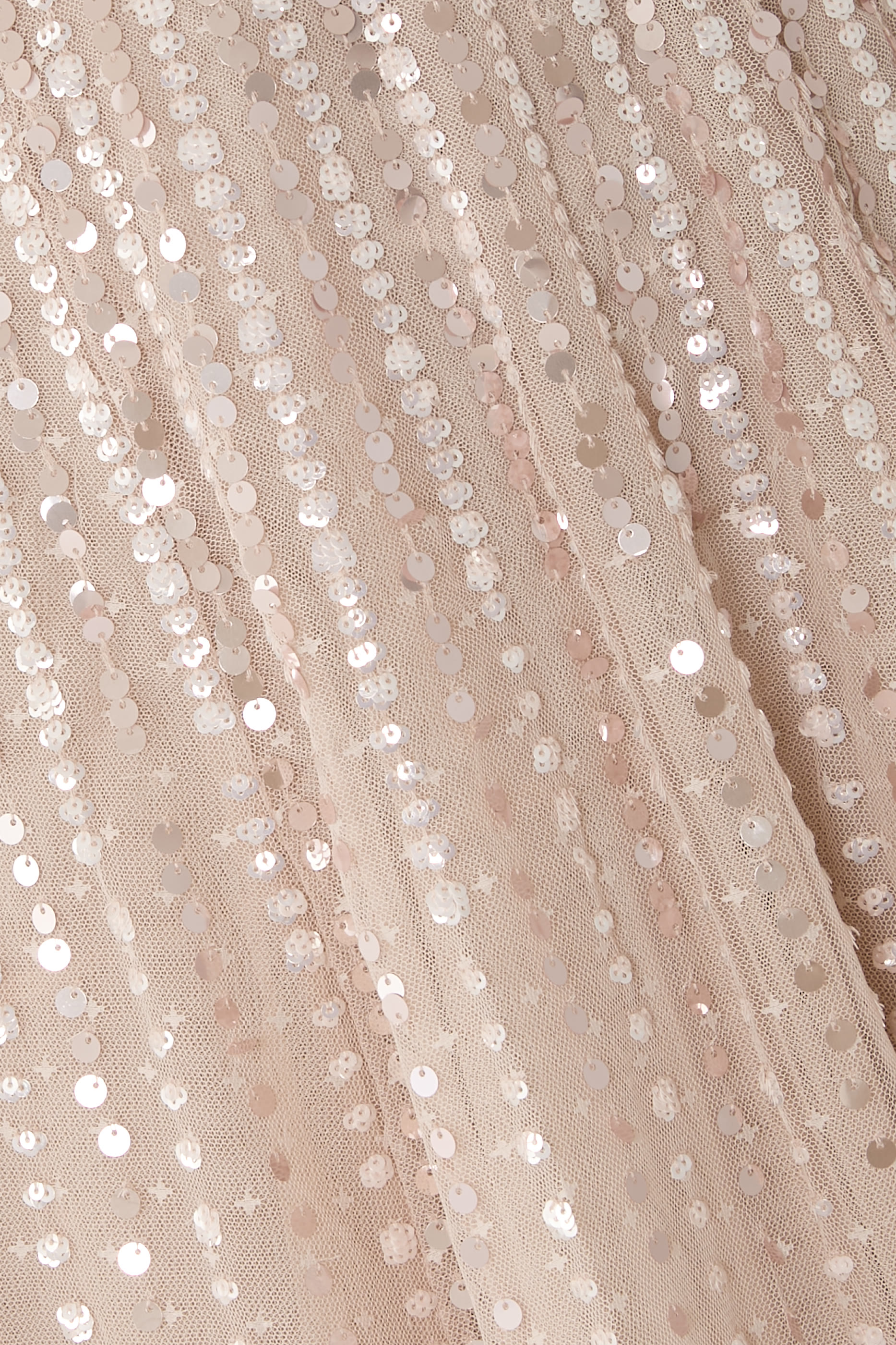 فستان سهرة مونلايت بطول الكاجحل بكاب وتطريزات ترتر 