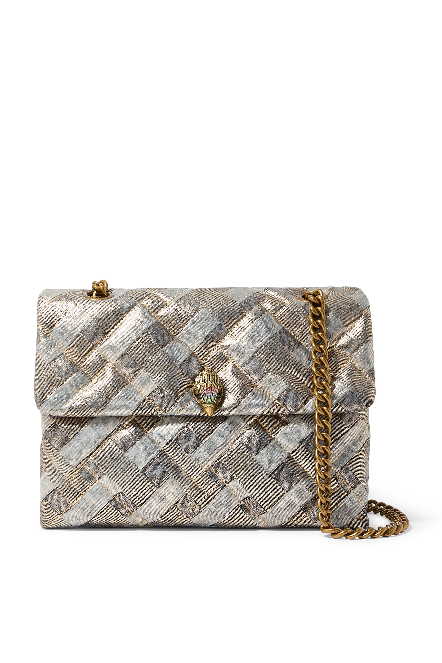 حقيبة كتف كينسينغتون كبيرة دنيم ناعم