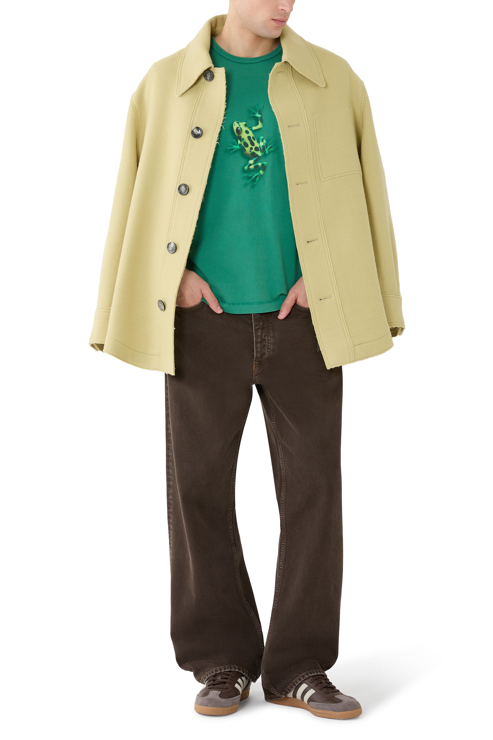 تيشيرت بنقشة ضفدع