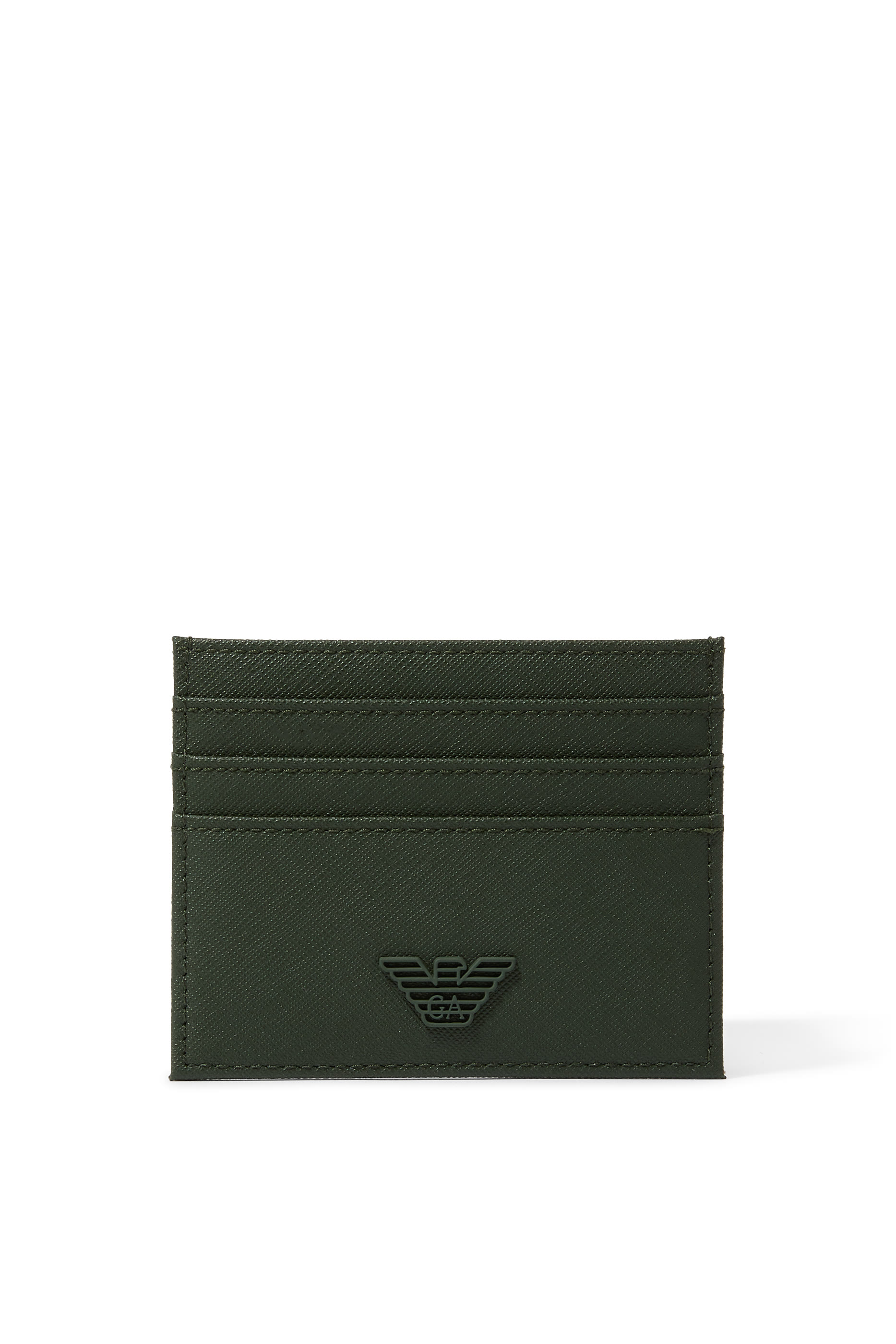 حافظة بطاقات بحلية شعار الماركة