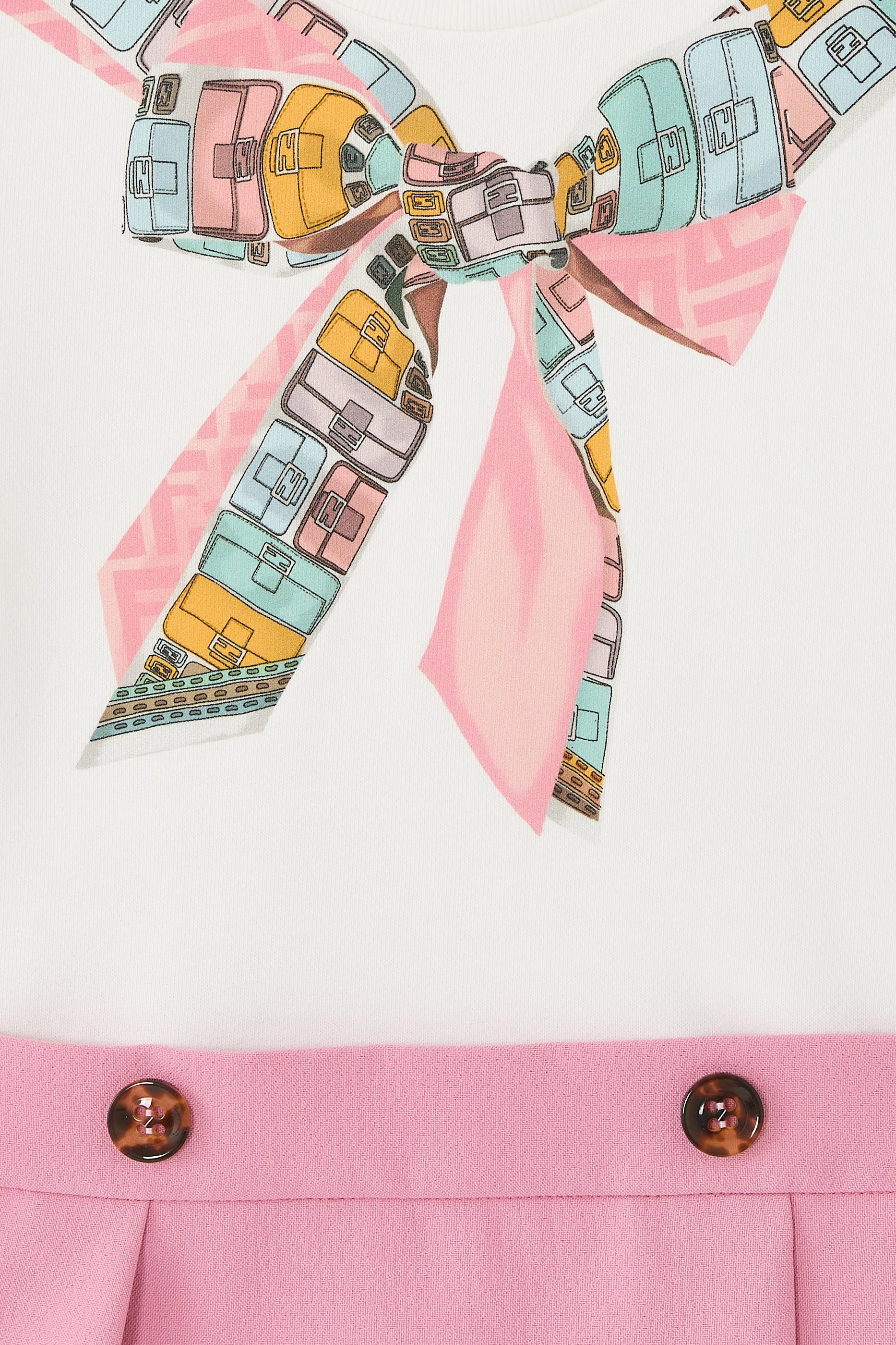 فستان بنقشة ربطة للأطفال