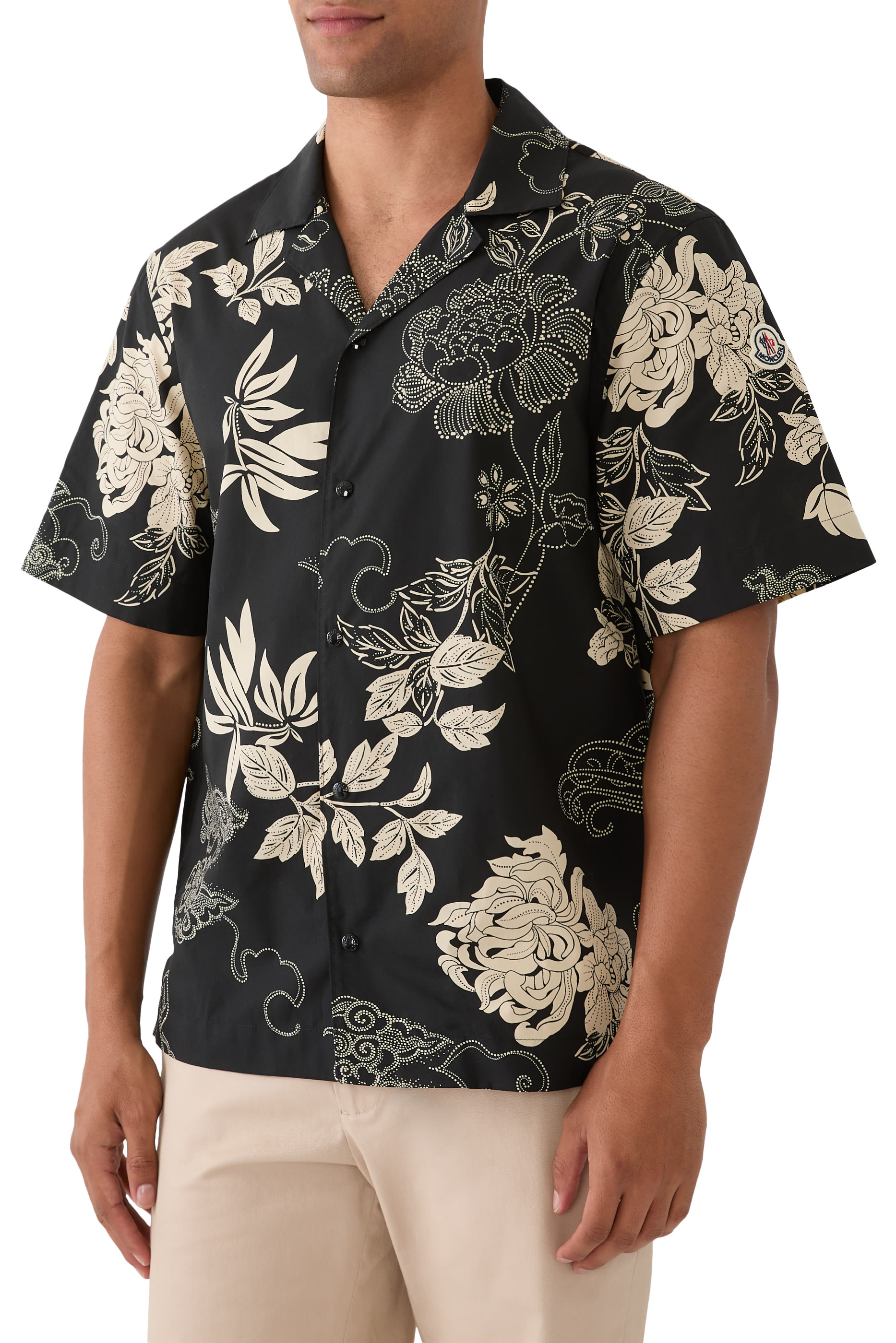 قميص بطبعات زهور قطن