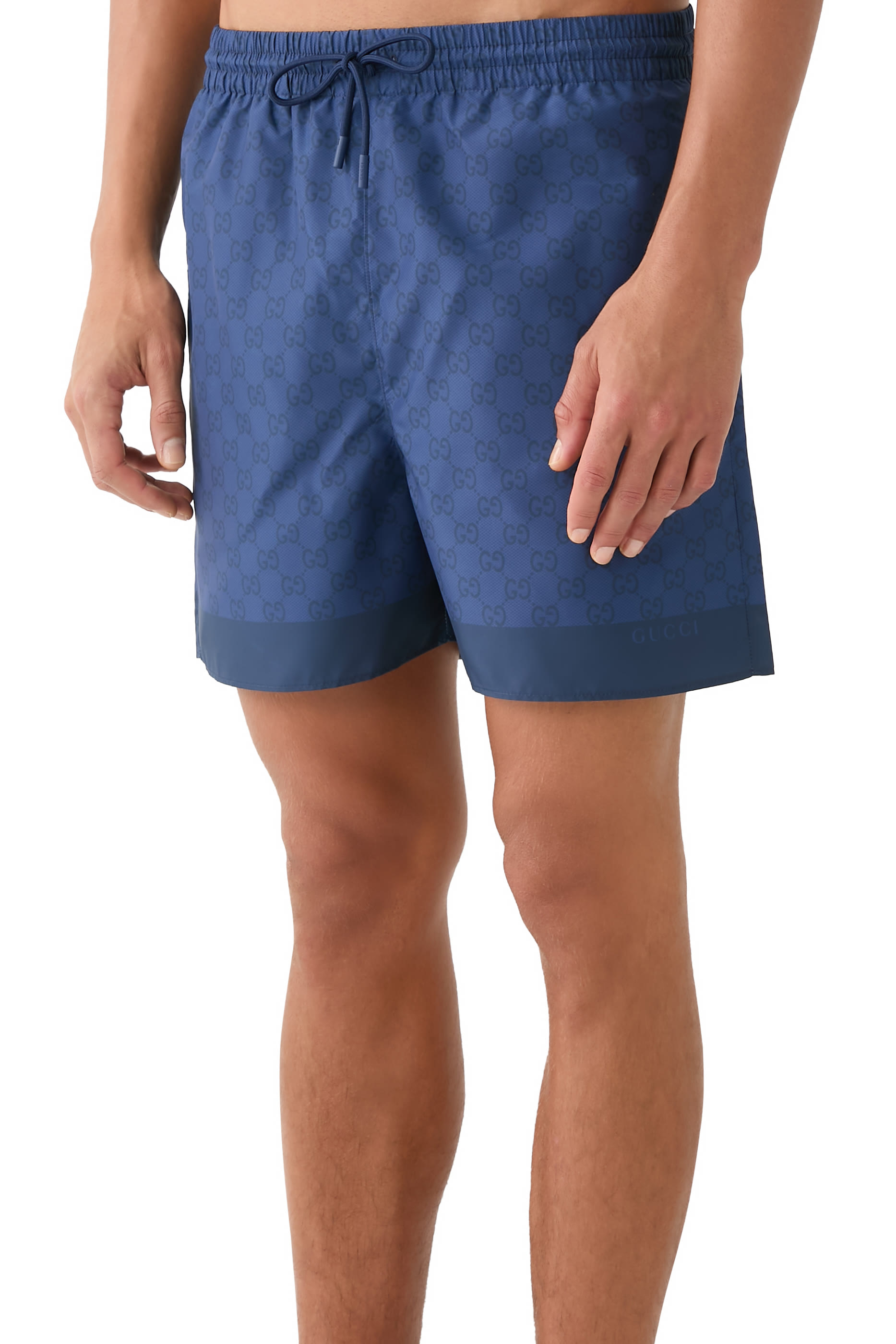 شورت سباحة بطبعات قماش بوبلين معالج