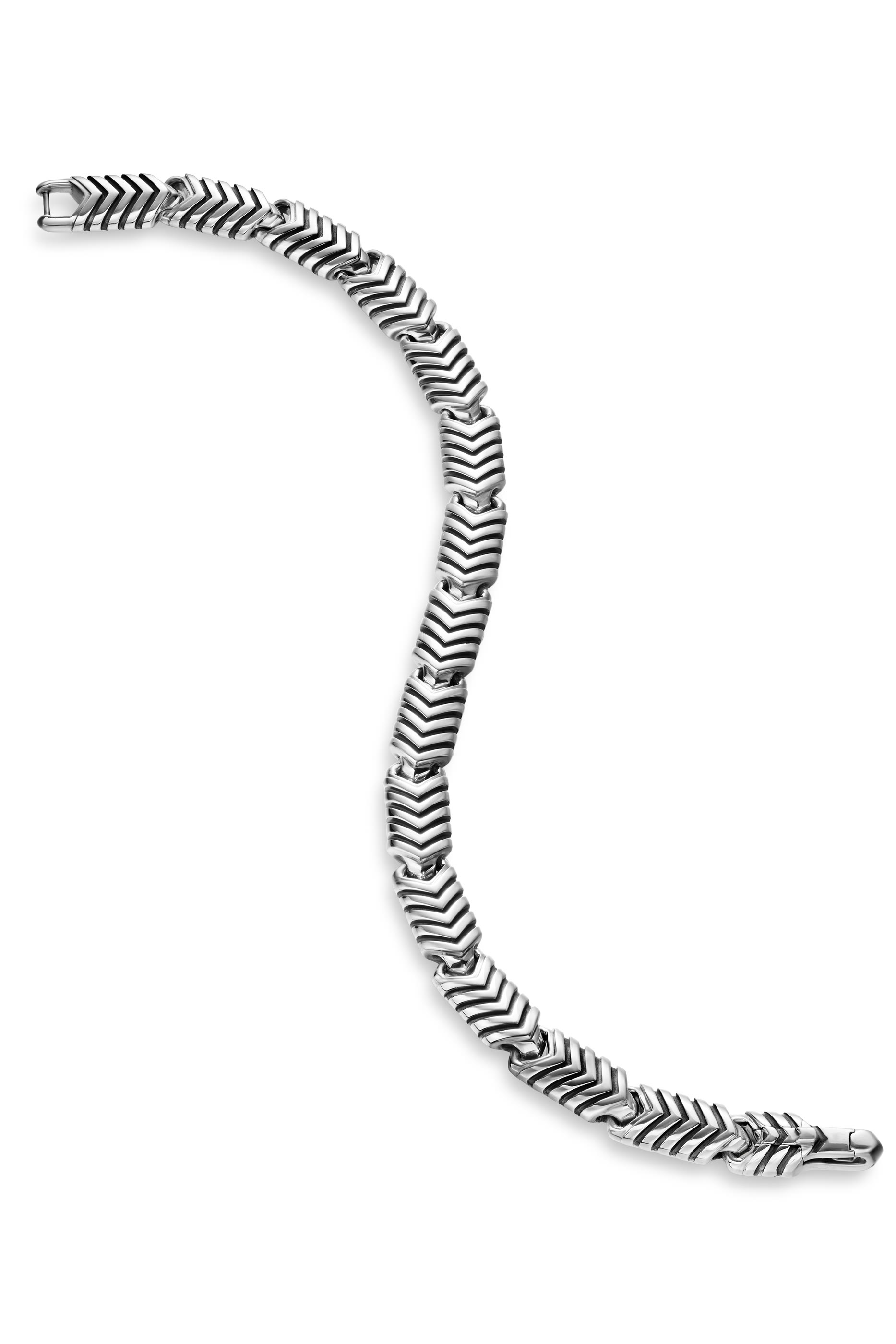 سوار شيفرون بتصميم حلقات، فضة استرلينية