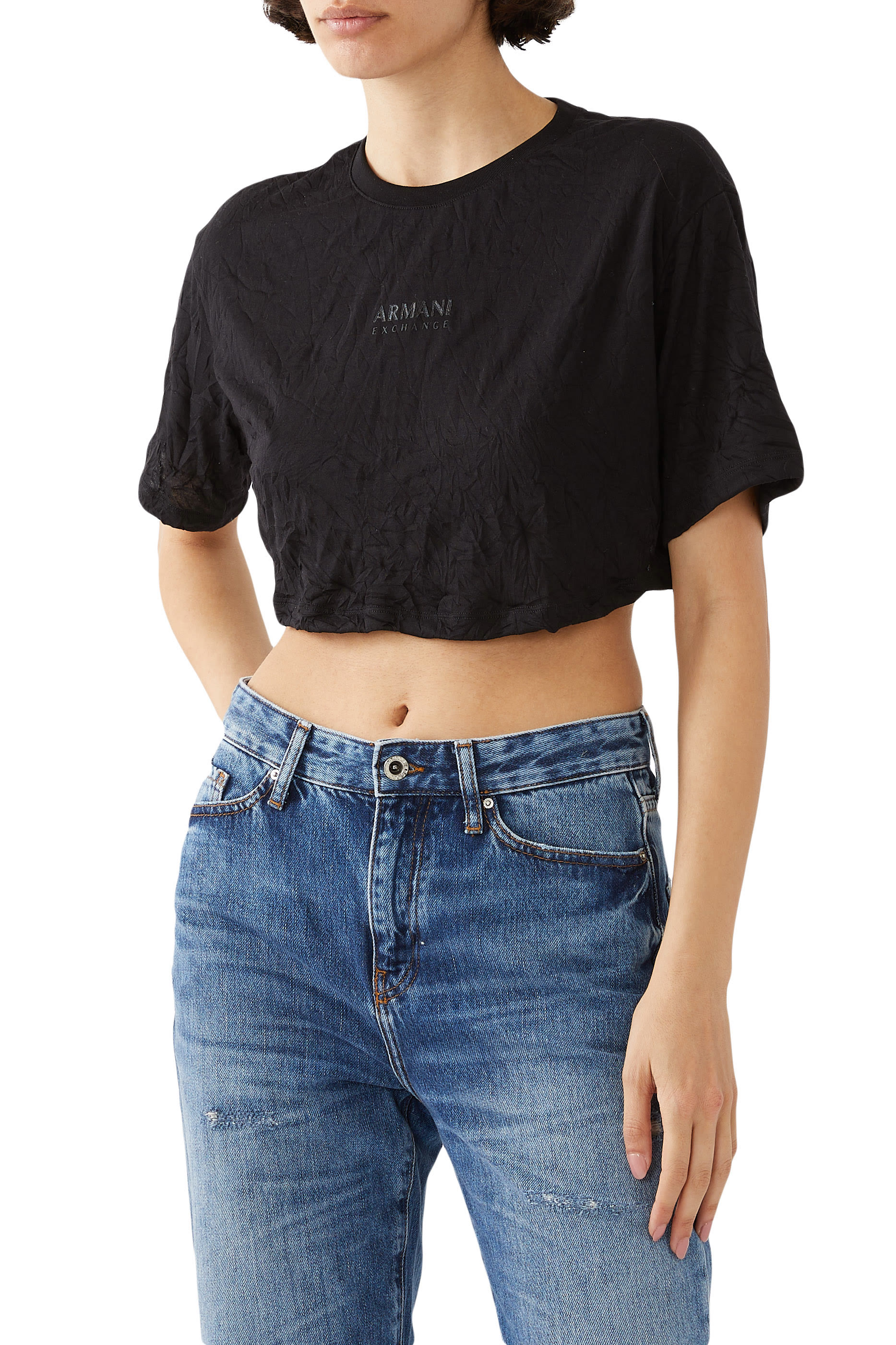 تيشيرت قصير بشعار الماركة