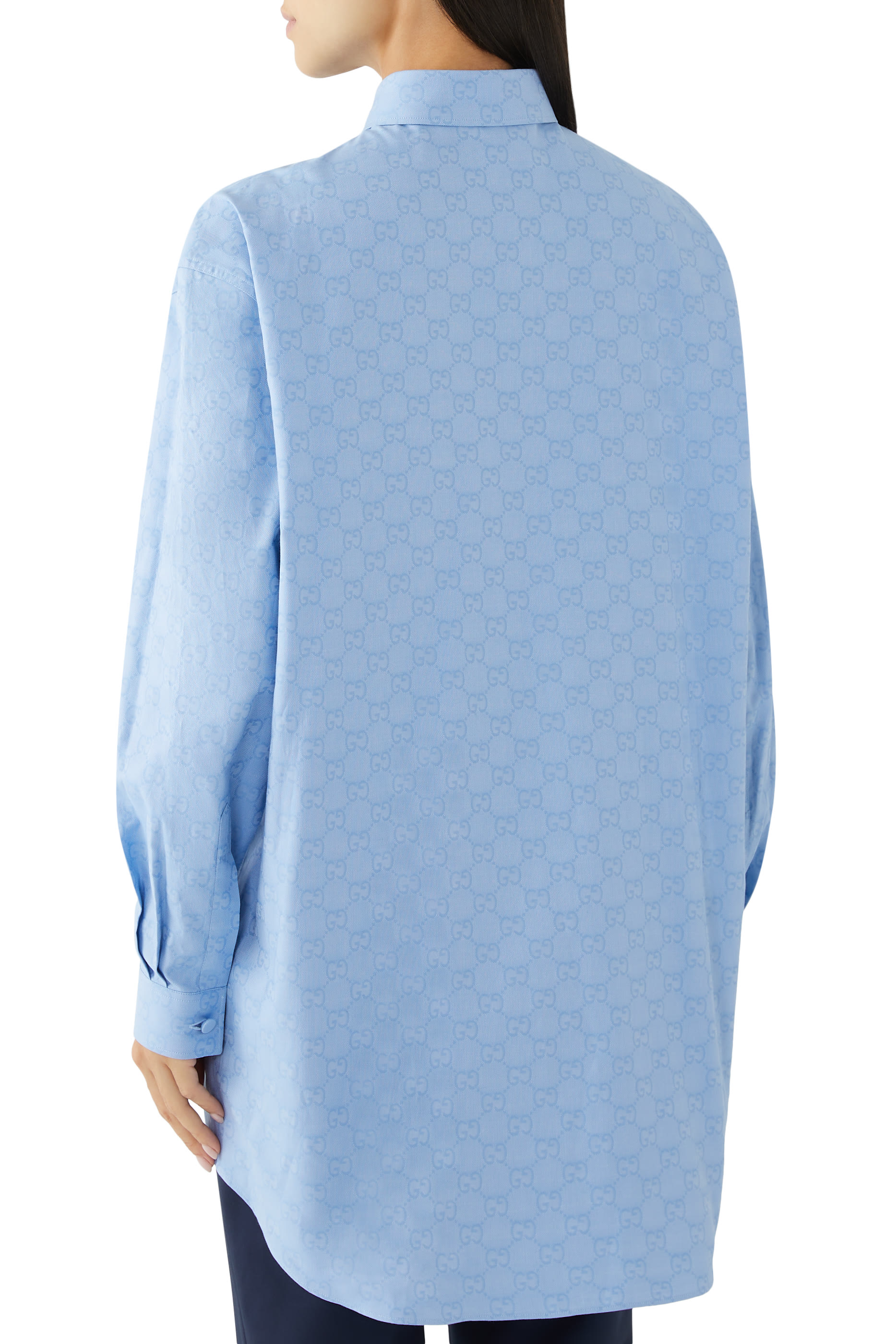 قميص بشعار حرفي الماركة قطن سوبريم