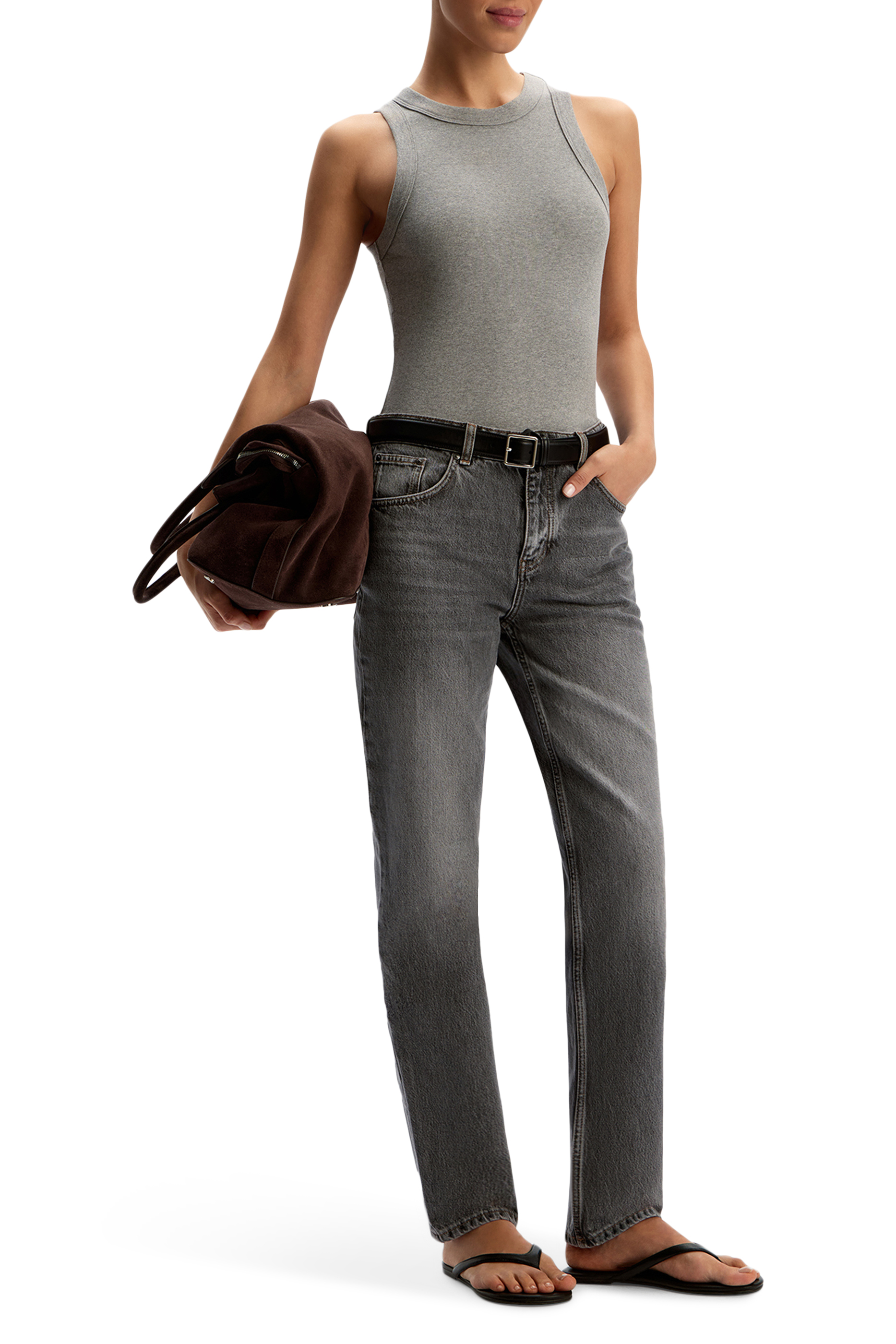 Straight-Leg Slim Fit Jeans 