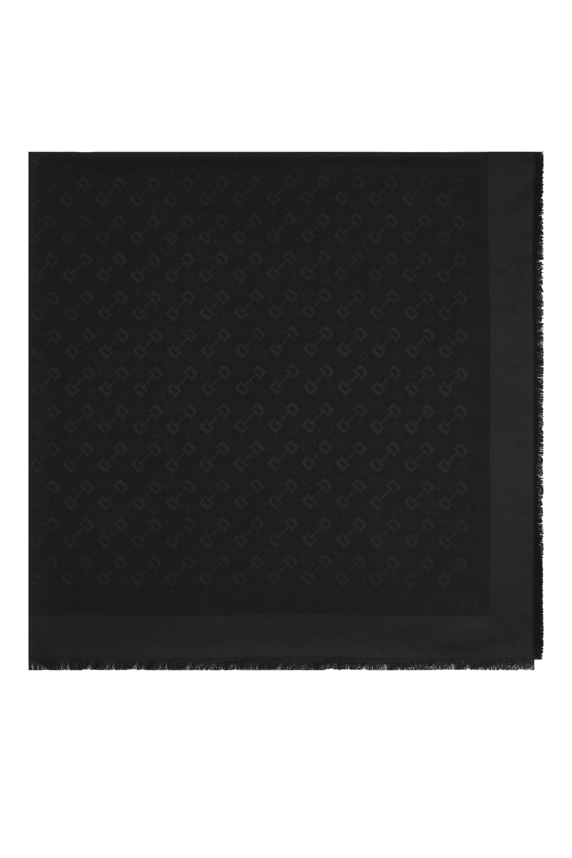 شال بشعار الماركة جاكار حرير وصوف