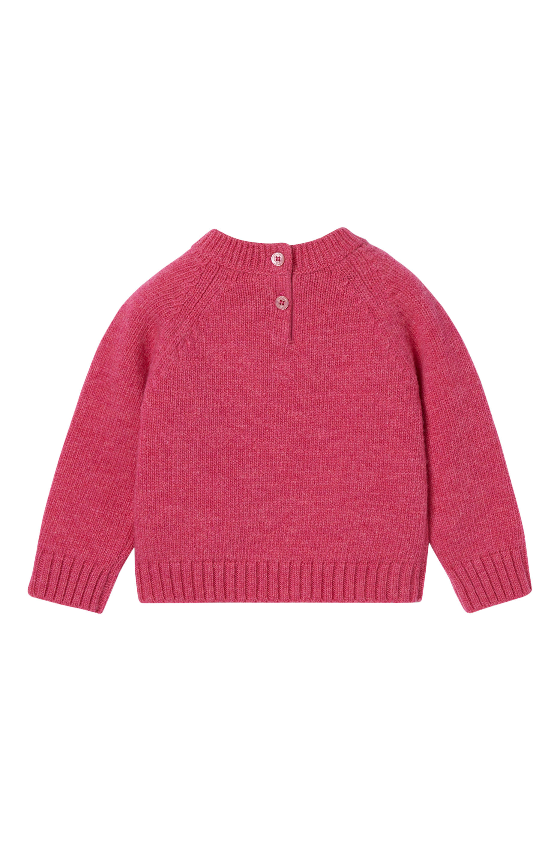 كنزة مطرزة بشعار الماركة صوف للأطفال