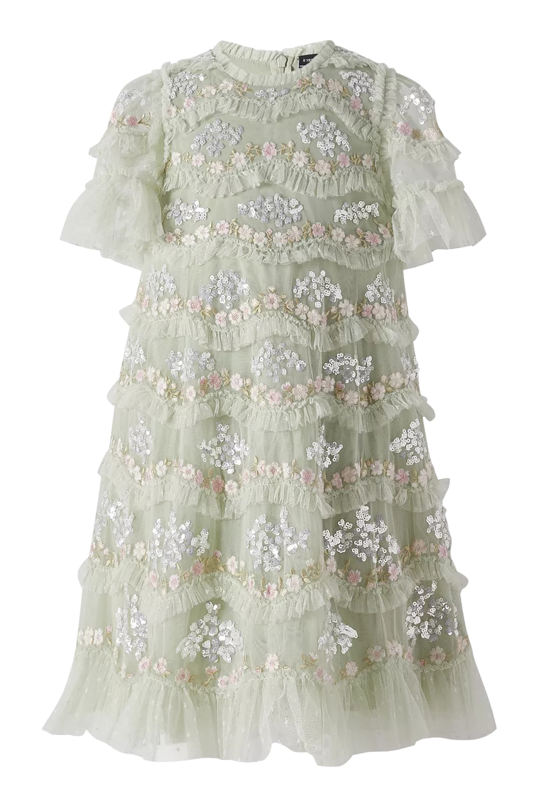 فستان ديزي ويف واسع مطرز للأطفال