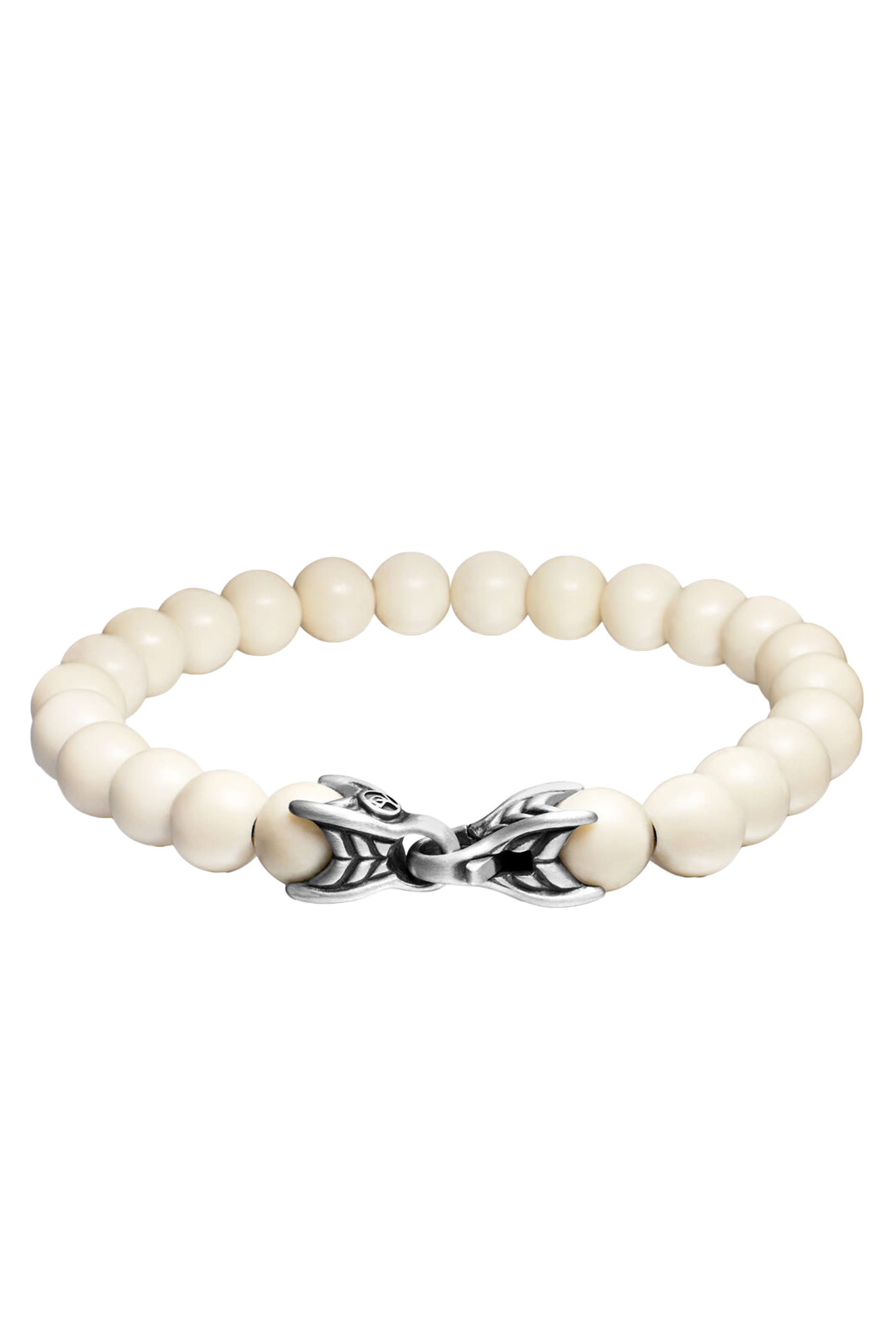 سوار بتصميم مسبحة بخرز ريفر، فضة إسترينية