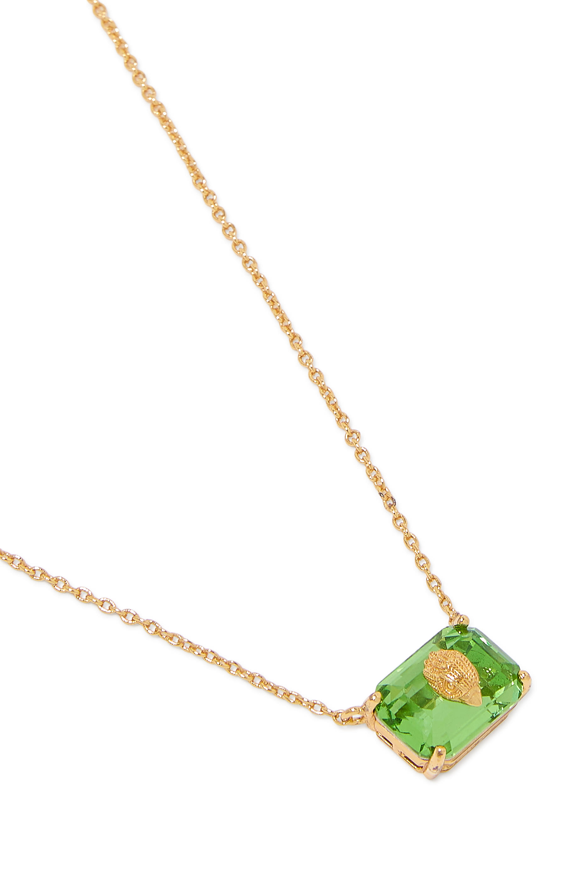 قلادة مرصعة بكريستال والتورمالين شبه الثمين، نحاس