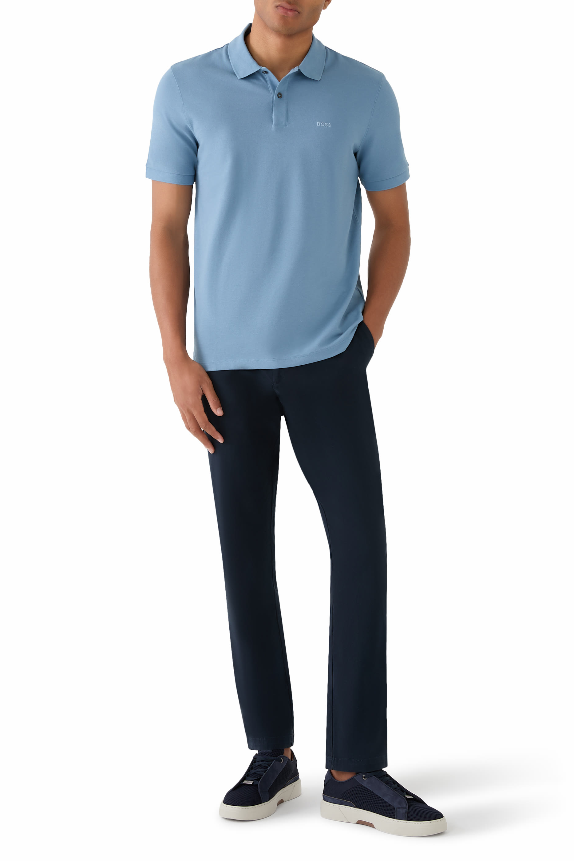 قميص بولو بالاس بشعار الماركة قطن بيكيه