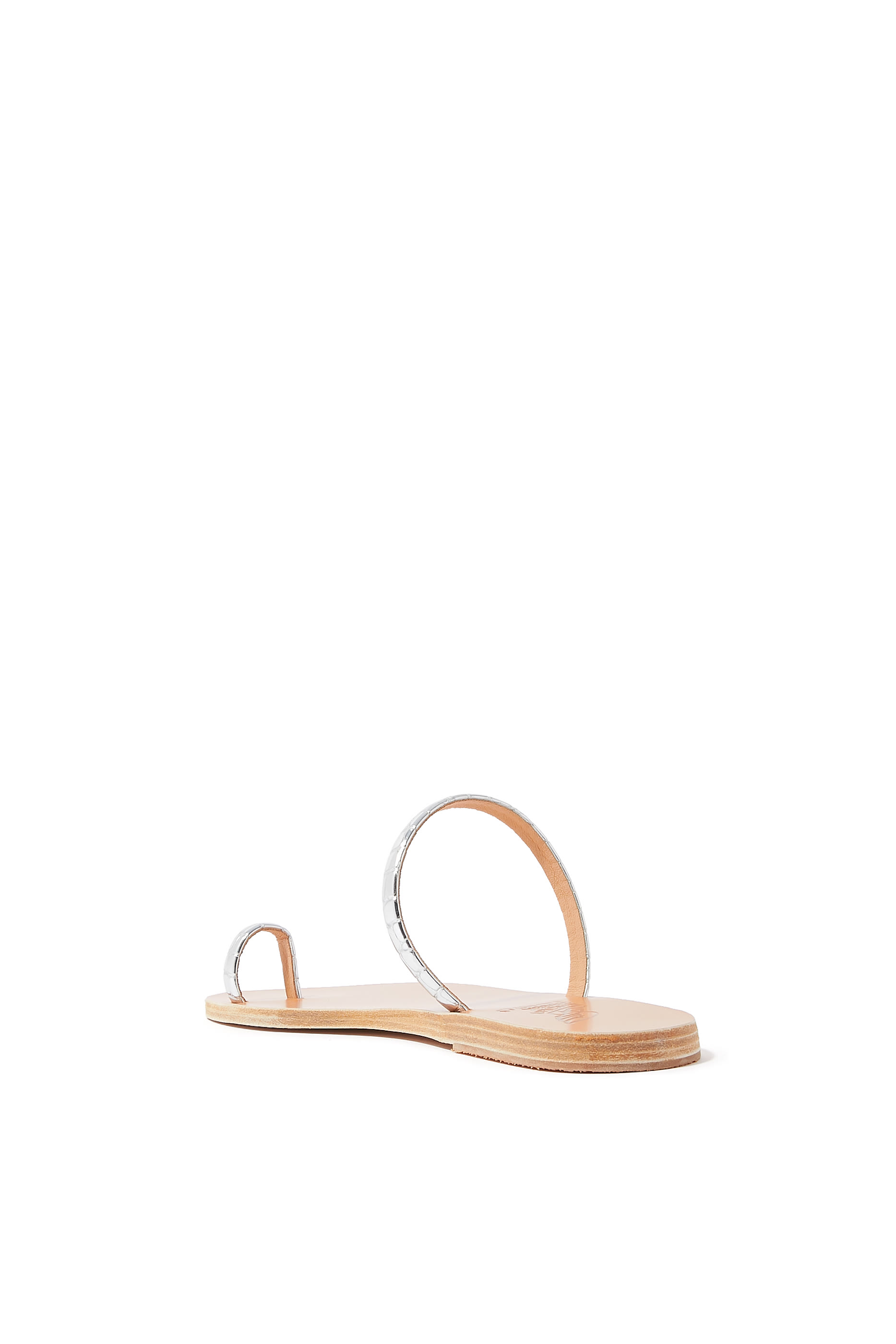 حذاء خفيف أوفيون بمقدمة بسير ونقشة جلد التمساح