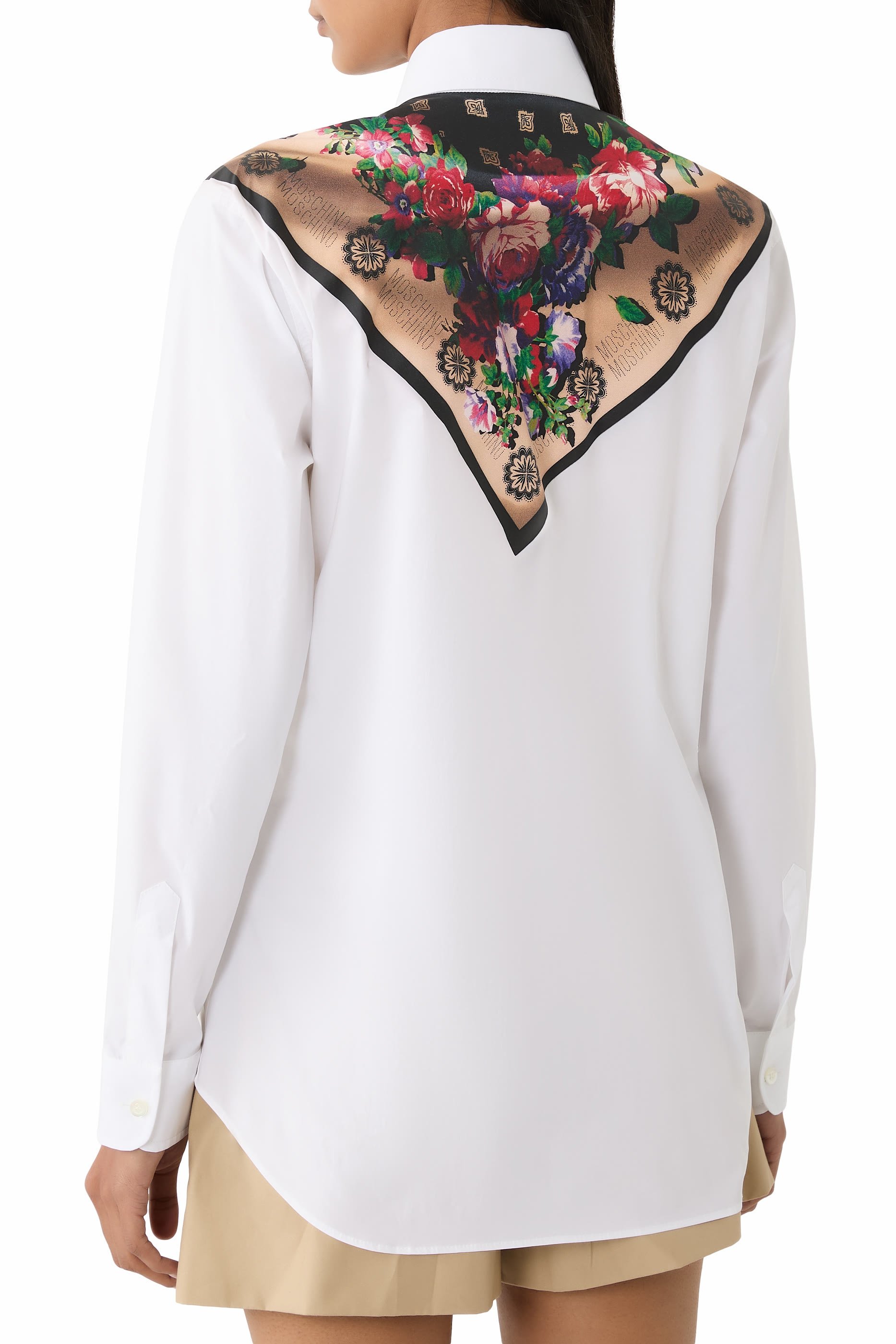 قميص بطبعة وشاح قطن