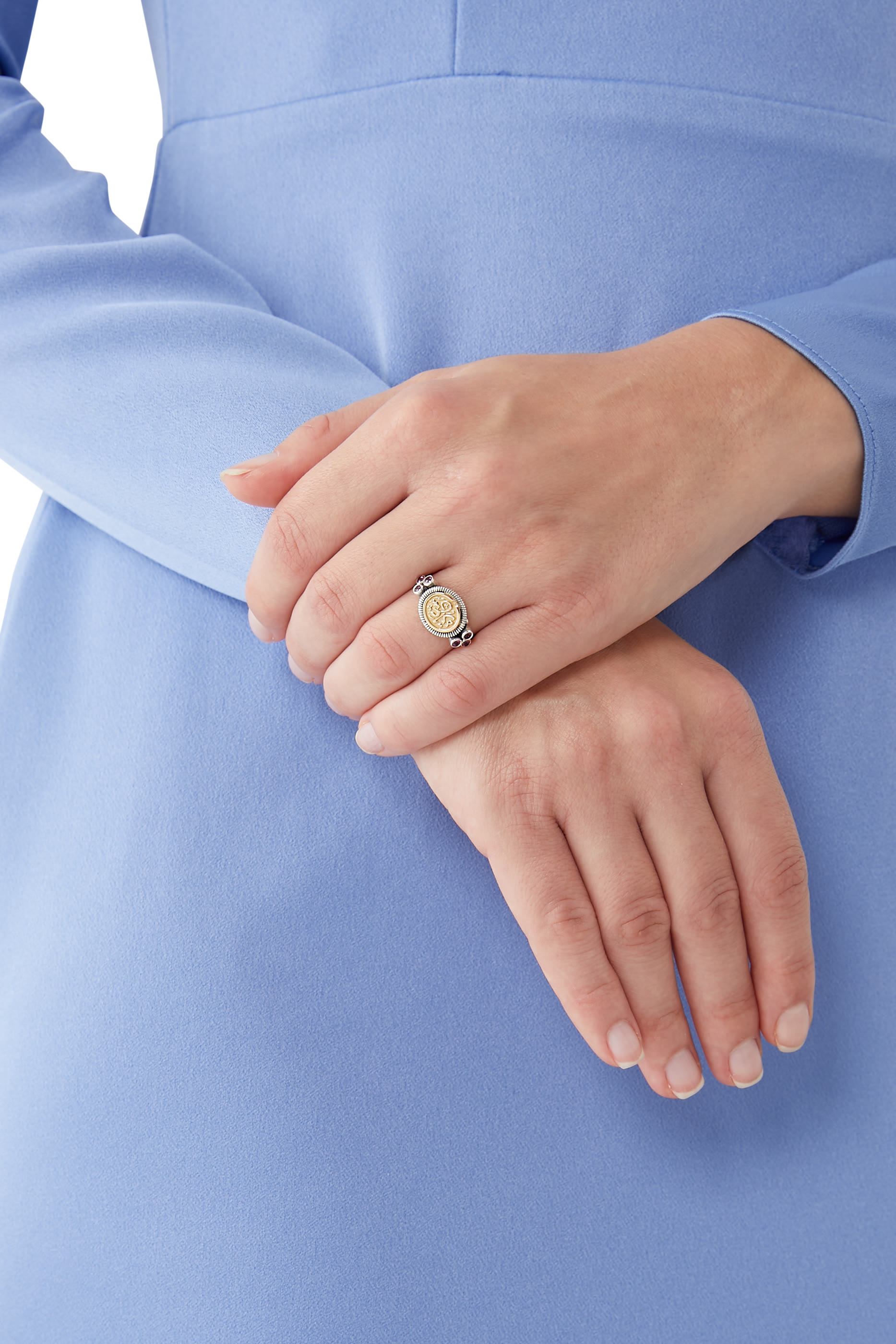 سوار محفور بكلمة سعادة فضة استرلينية وذهب أصفر عيار 18 قيراط وعقيق