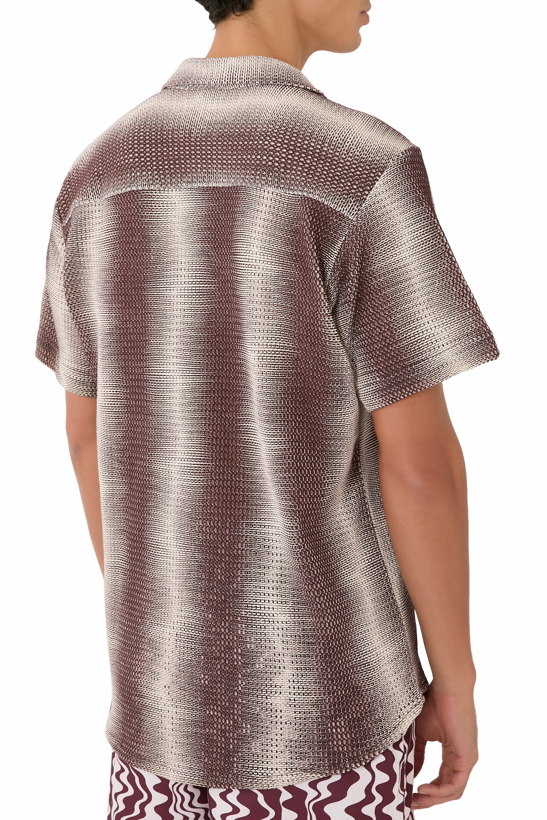  Merlot Echo Cuba Net Shirt