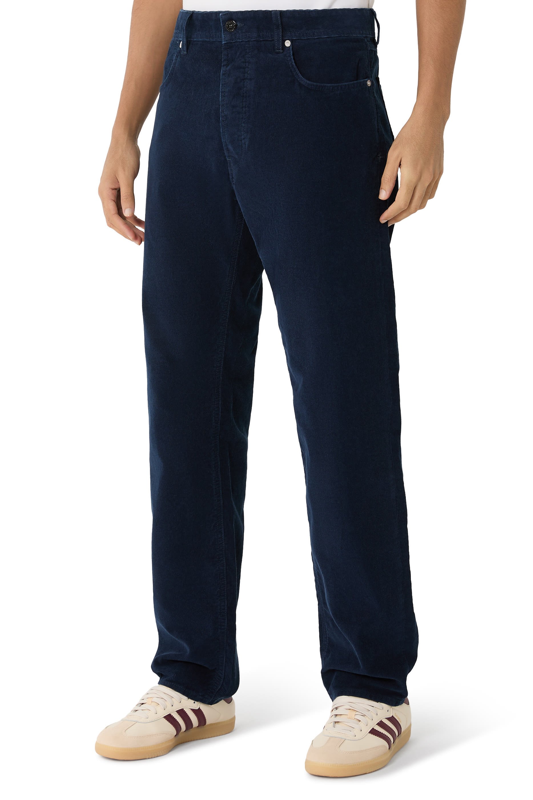 بنطال جينز بقصة مستقيمة دنيم