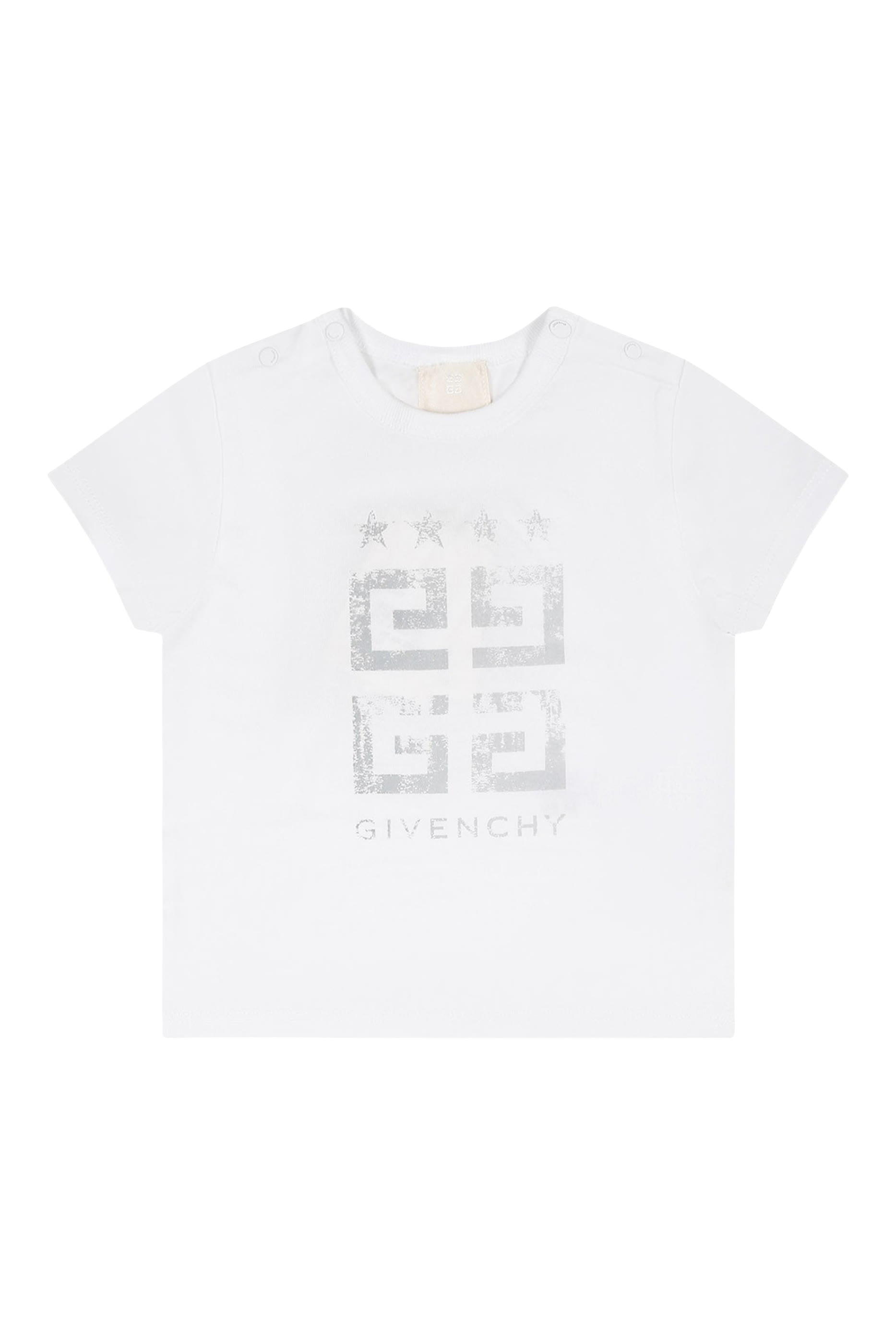 طقم شورت قطن بشعار الماركة للأطفال