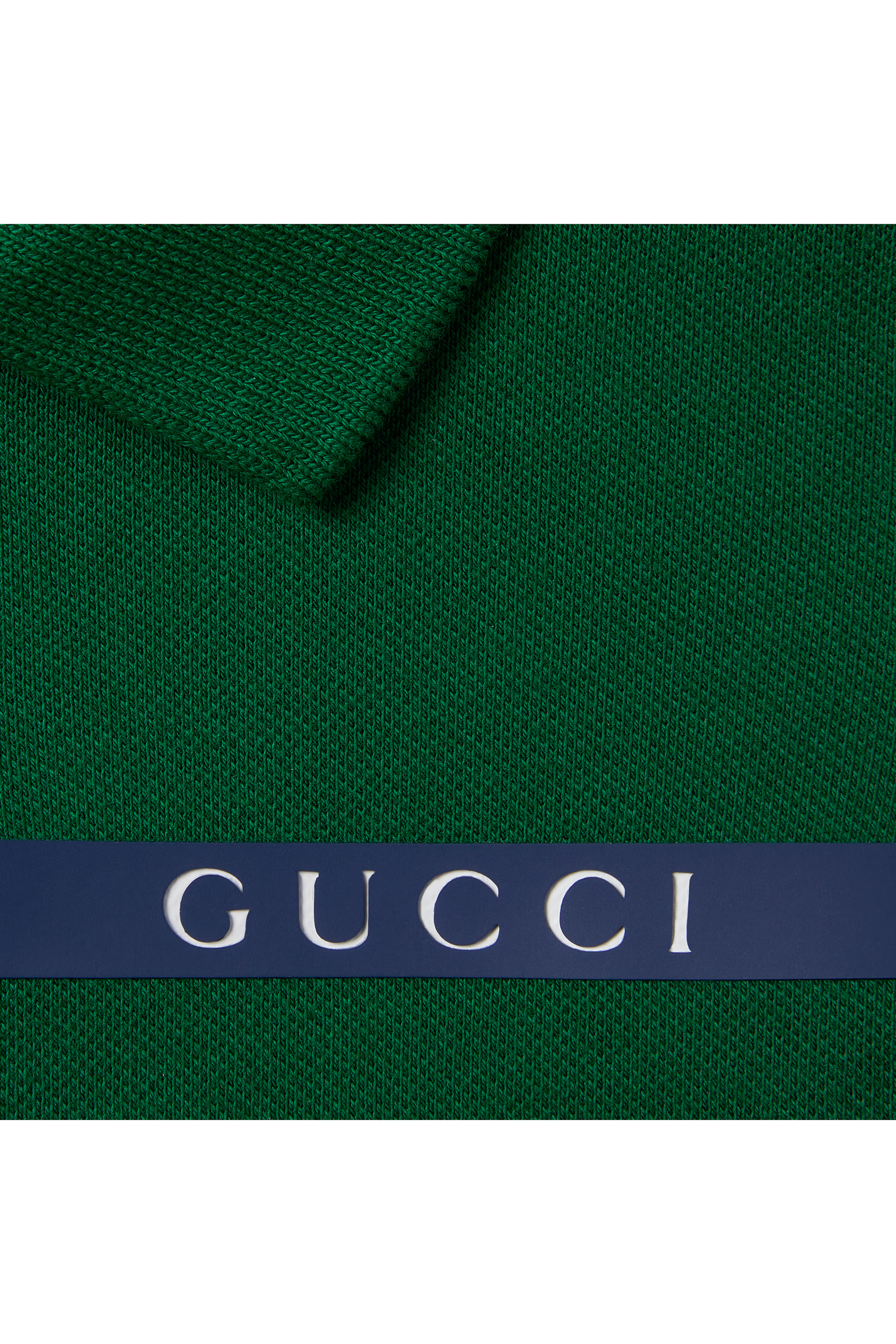 Kids Striped Heat-Taped Detail Polo Shirt